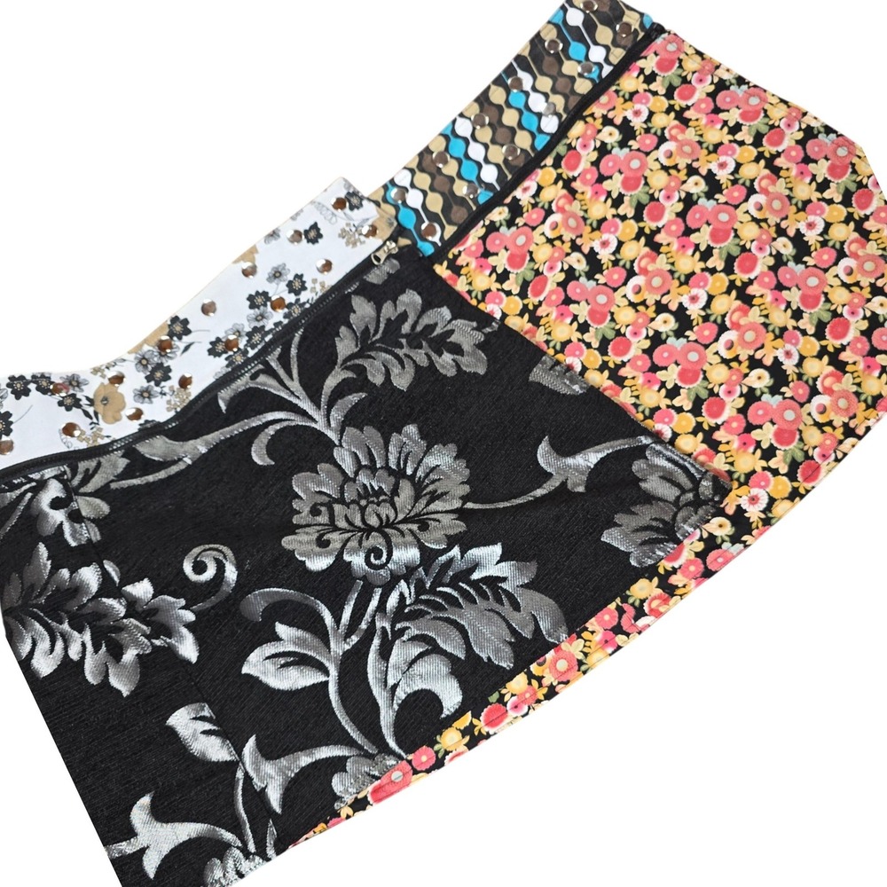 Handmade reversible interchangeable adjustable upholstery short skirt snap XS-XL